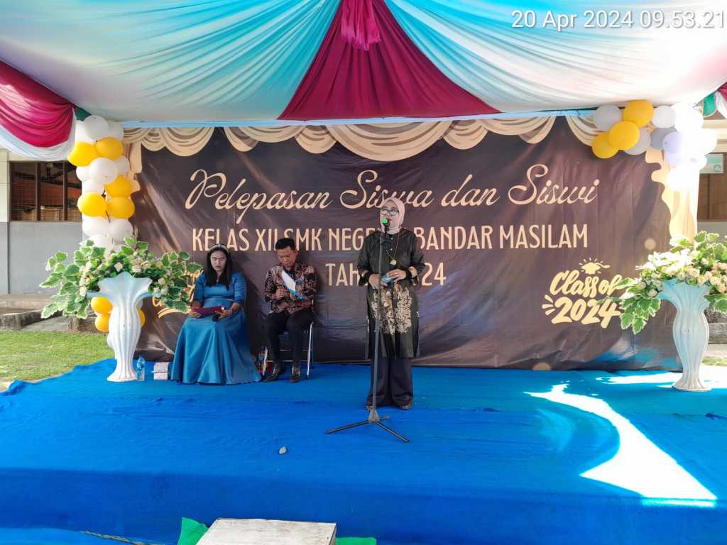 SMK Negeri 1 Bandar Masilam Gelar Pelepasan & Perpisahan Siswa Kelas XII Tahun Pelajaran 2023-2024 Dengan Thema.”Teruskan Perjuangan Menghadapi Dunia&nbsp;Nyata”