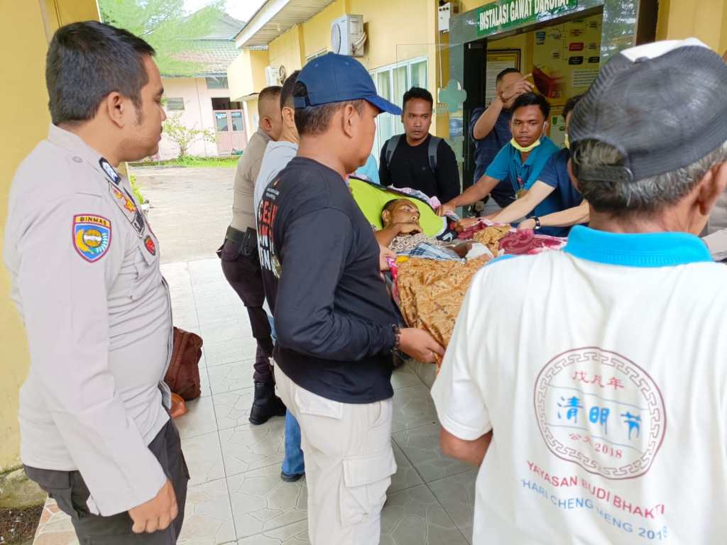 Seorang Warga Kecamatan Gaung diterkam Buaya , Hingga Mengalami Tulang Kaki&nbsp;Patah