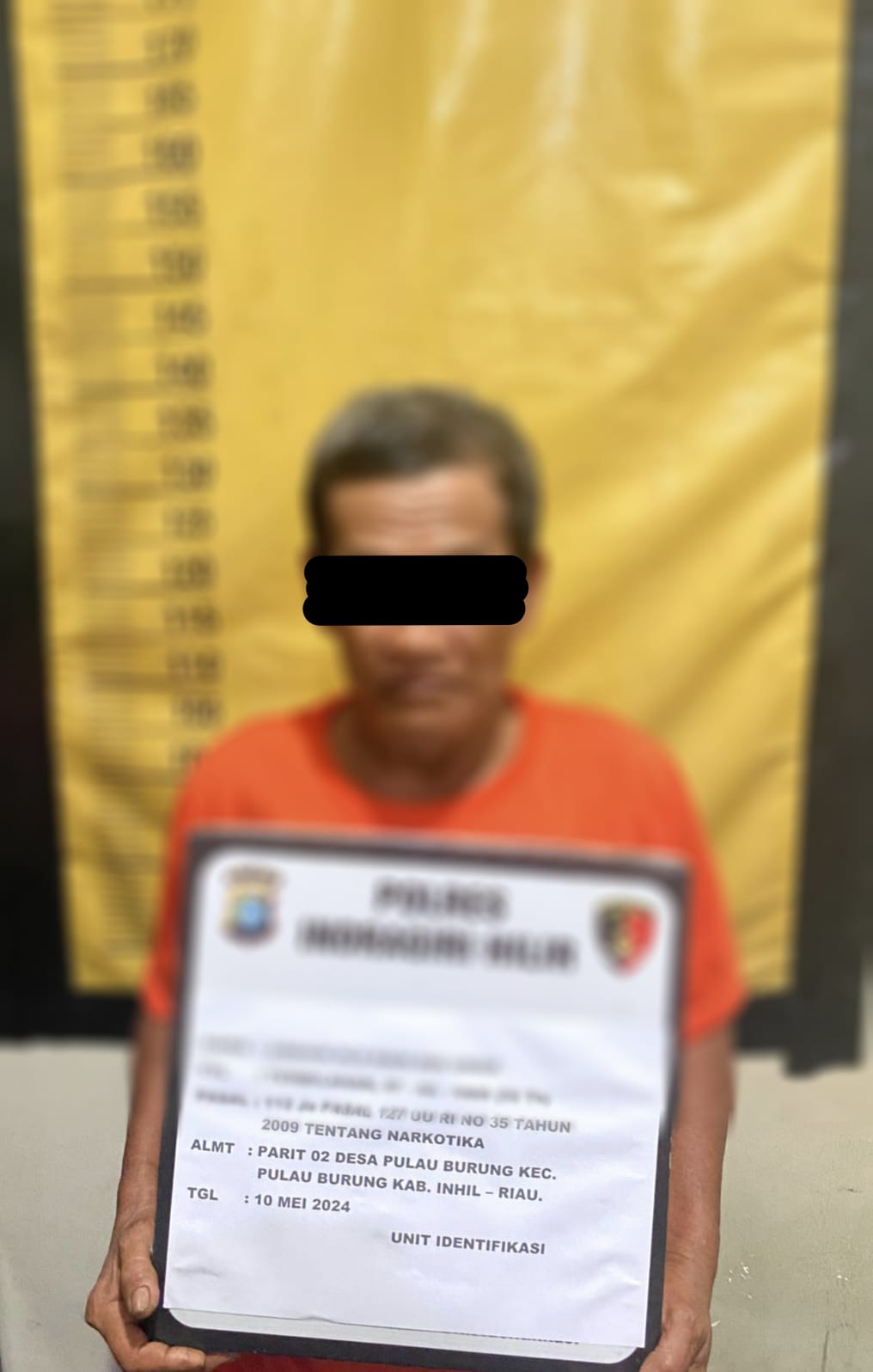 Gerak Cepat Tanggapi Informasi Warga, Polsek Pulau Burung Tangkap Satu Orang Diduga Pelaku Tindak Pidana Narkotika Jenis Sabu – Sabu.